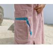 Růžové dětské bambusové  pončo